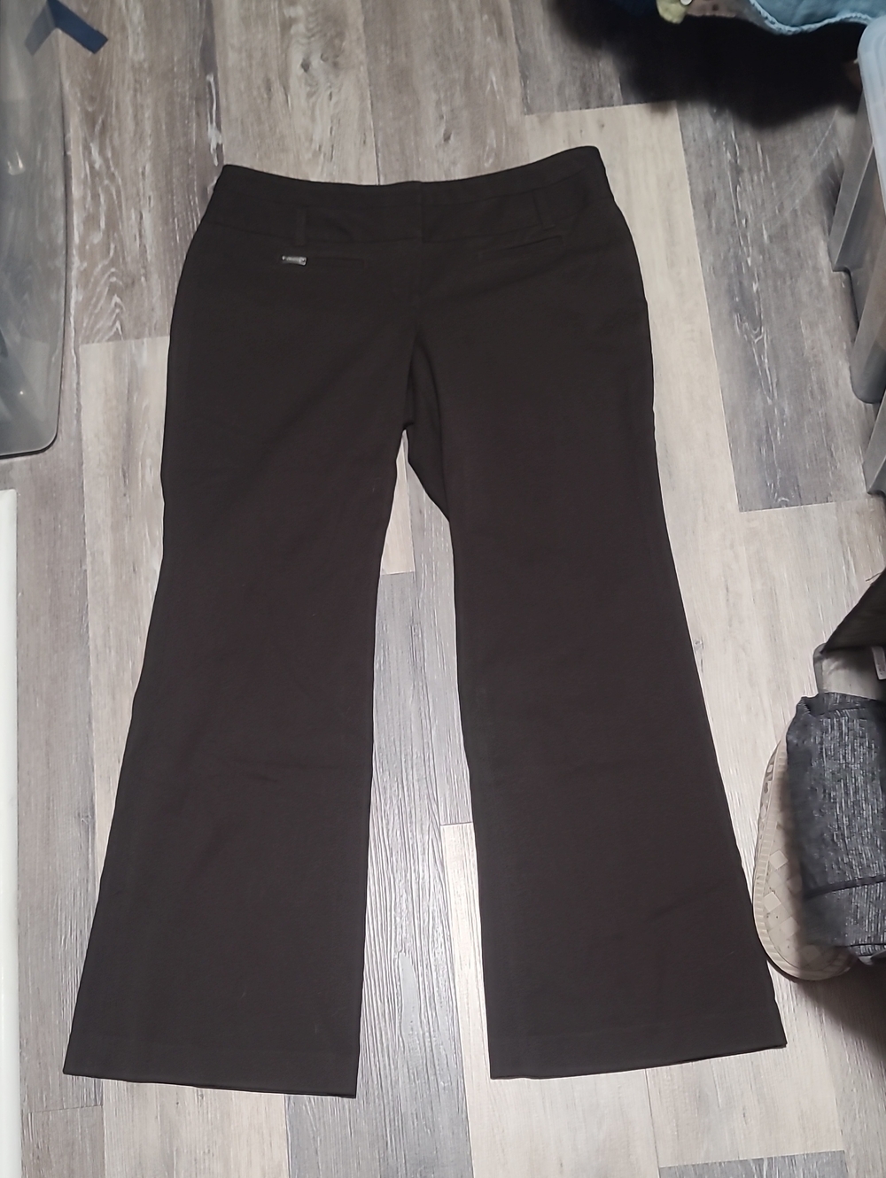 Express Editor 12R Large Wide-Leg Women's Pants Brown